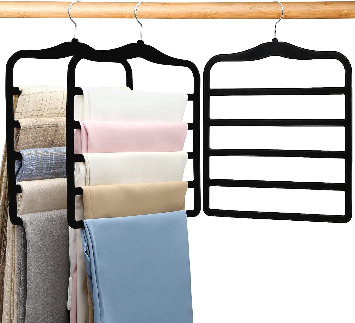 3 Pack Organization and Storage Pants-Hangers-Space-Saving