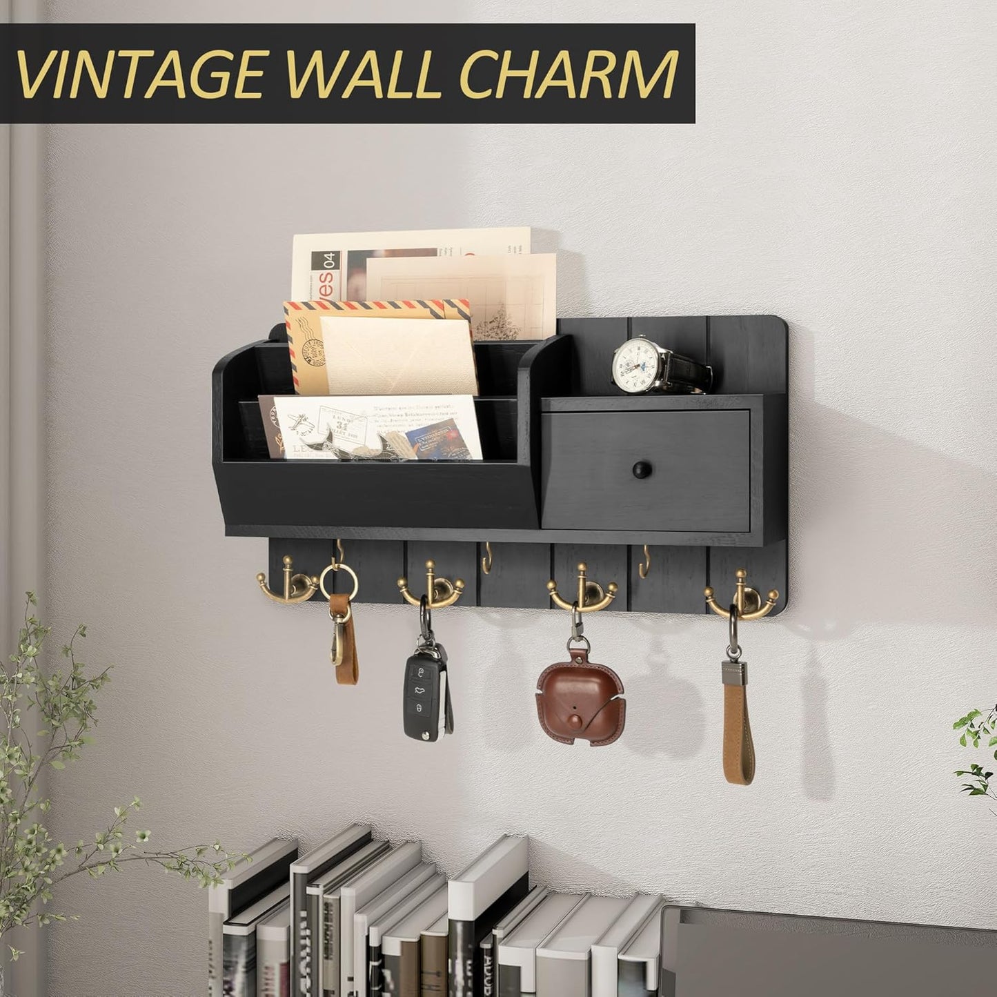 Key Holder Wall Mount Mail Sorter
