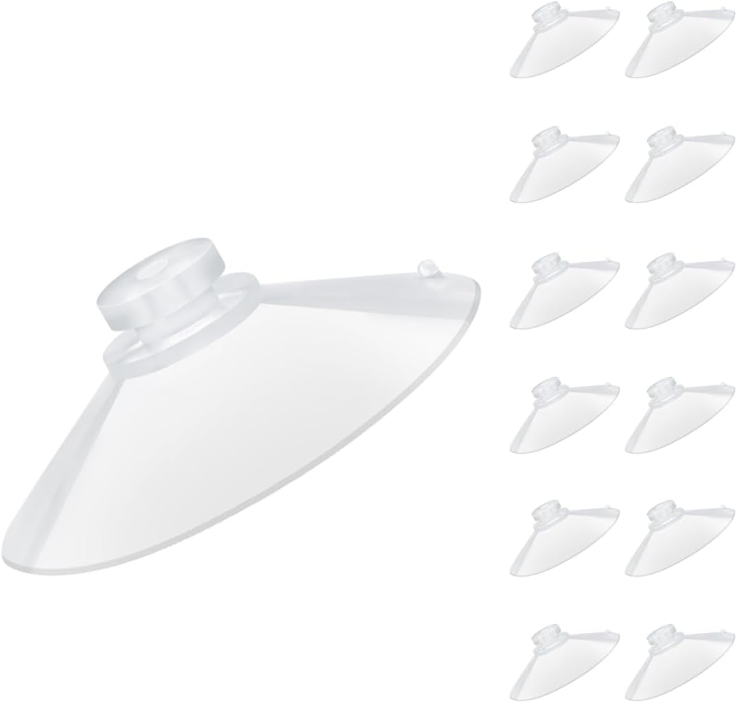 12 Pieces 2.2 Inch  Professional Heavy Duty Sucker for Home Organization Window Decoration Bathroom Kitchen 