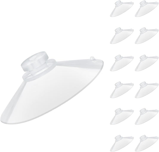 12 Pieces 2.2 Inch  Professional Heavy Duty Sucker for Home Organization Window Decoration Bathroom Kitchen 