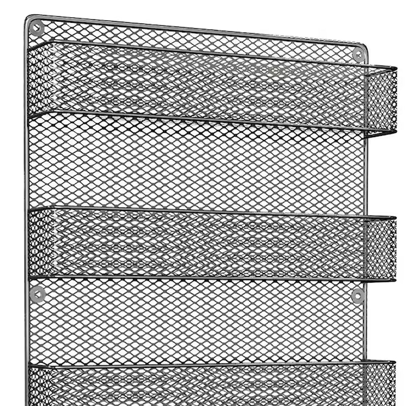 Tier Hook-On Black Metal Spice Rack