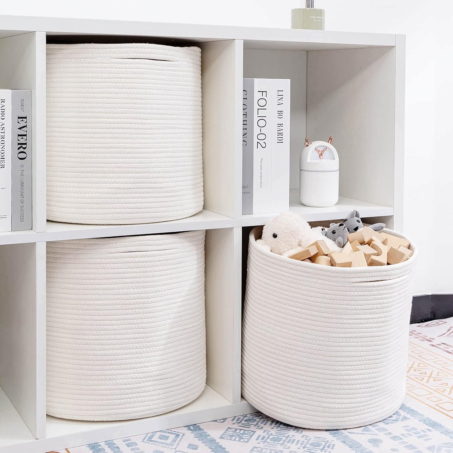 Storage Cubes Bins Organizer 11X11X11'' Fit 12X12'' - 3 pk
