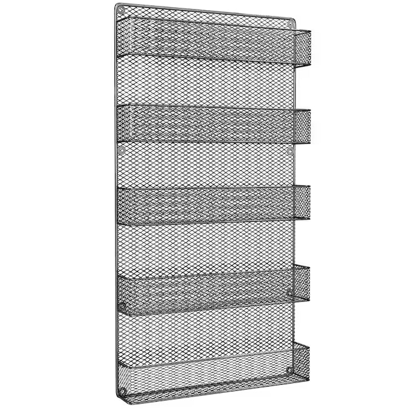 Tier Hook-On Black Metal Spice Rack