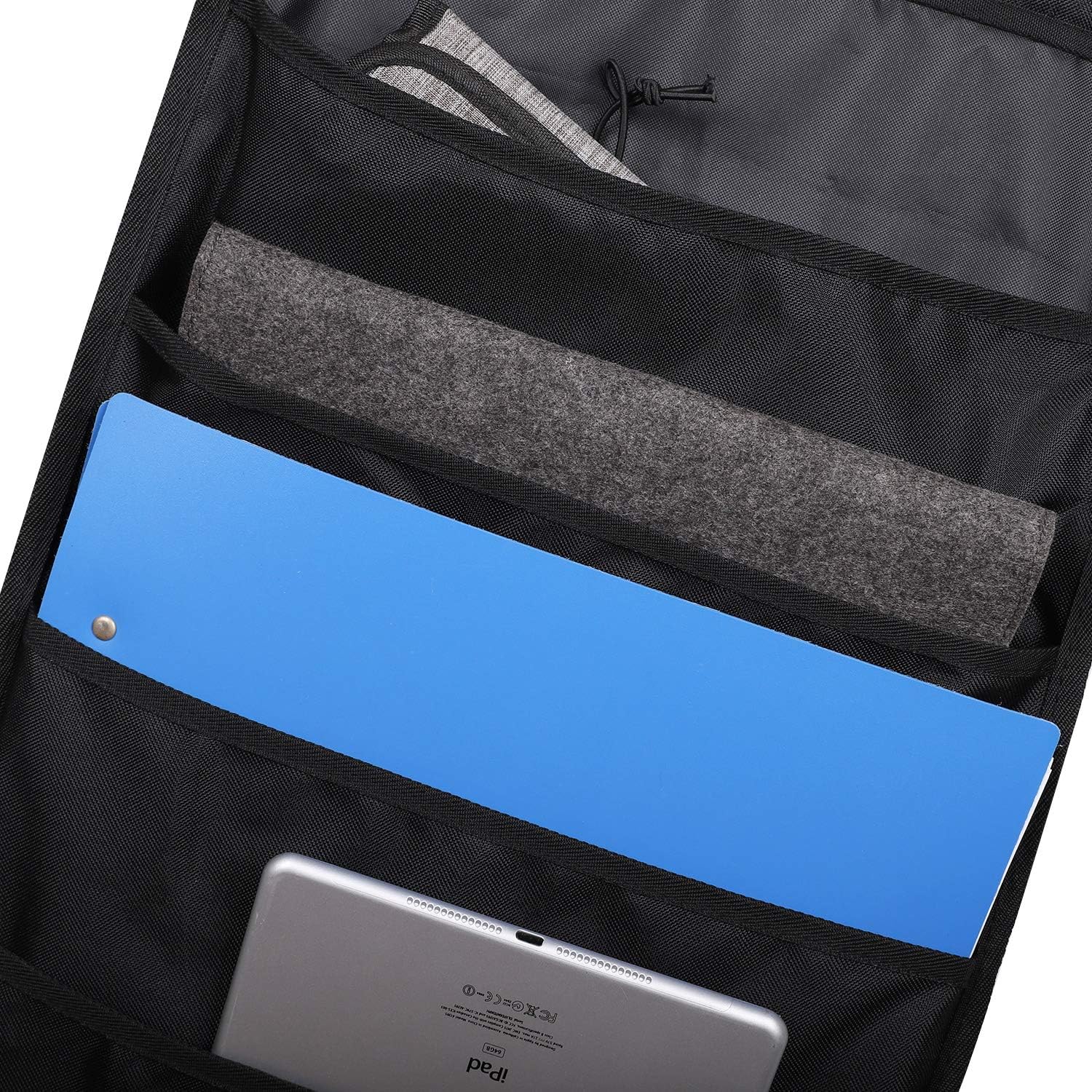 Heavy Duty 10 Pocket Door Hanging File Organizer, Black 