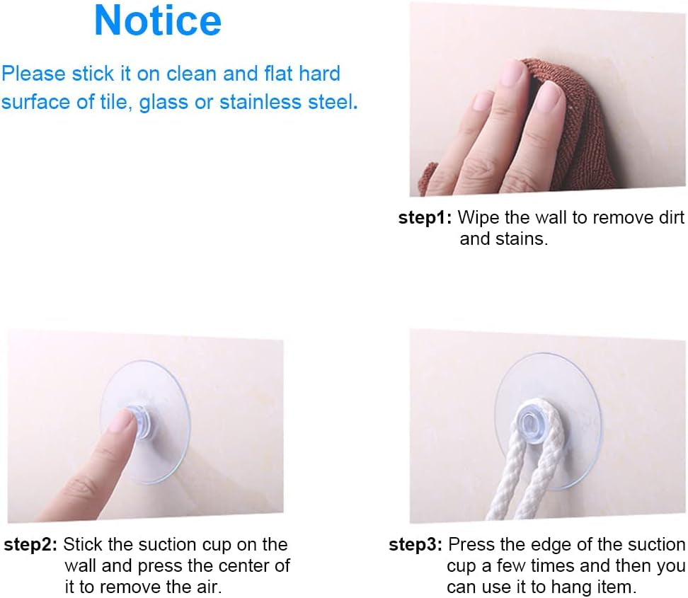 12 Pieces 2.2 Inch  Professional Heavy Duty Sucker for Home Organization Window Decoration Bathroom Kitchen 