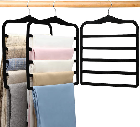 3 Pack Organization and Storage Pants-Hangers-Space-Saving