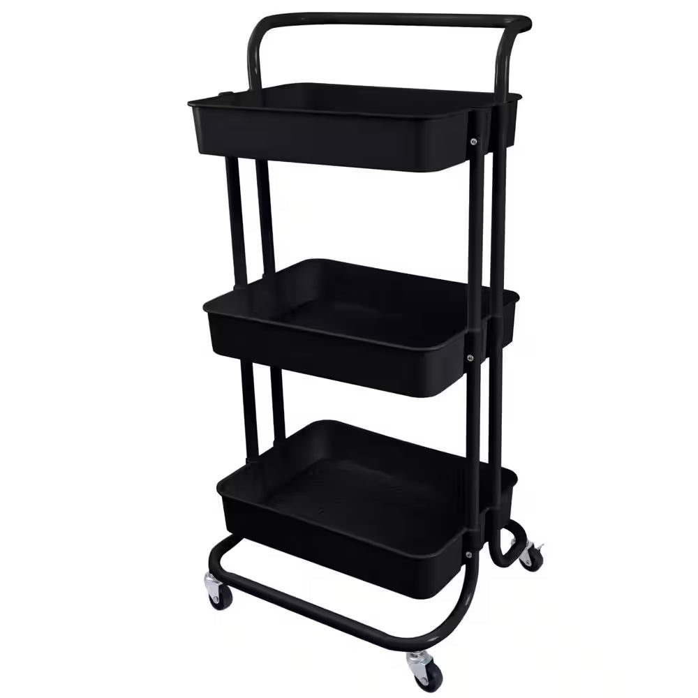 3-Tier Rolling Basket Cart