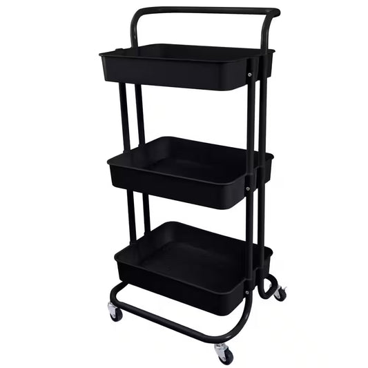 3-Tier Rolling Basket Cart