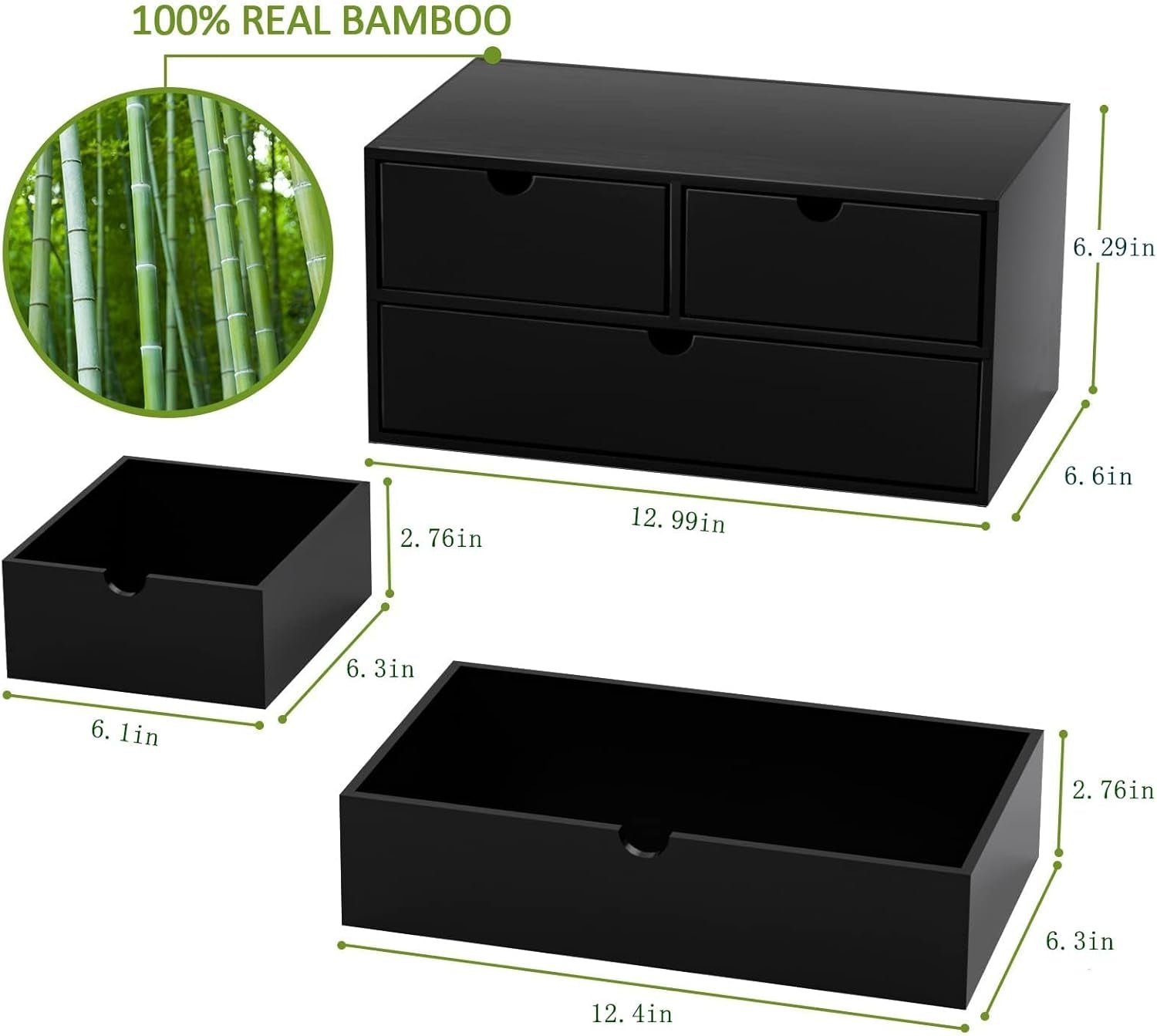 Bamboo Desk Organizer
